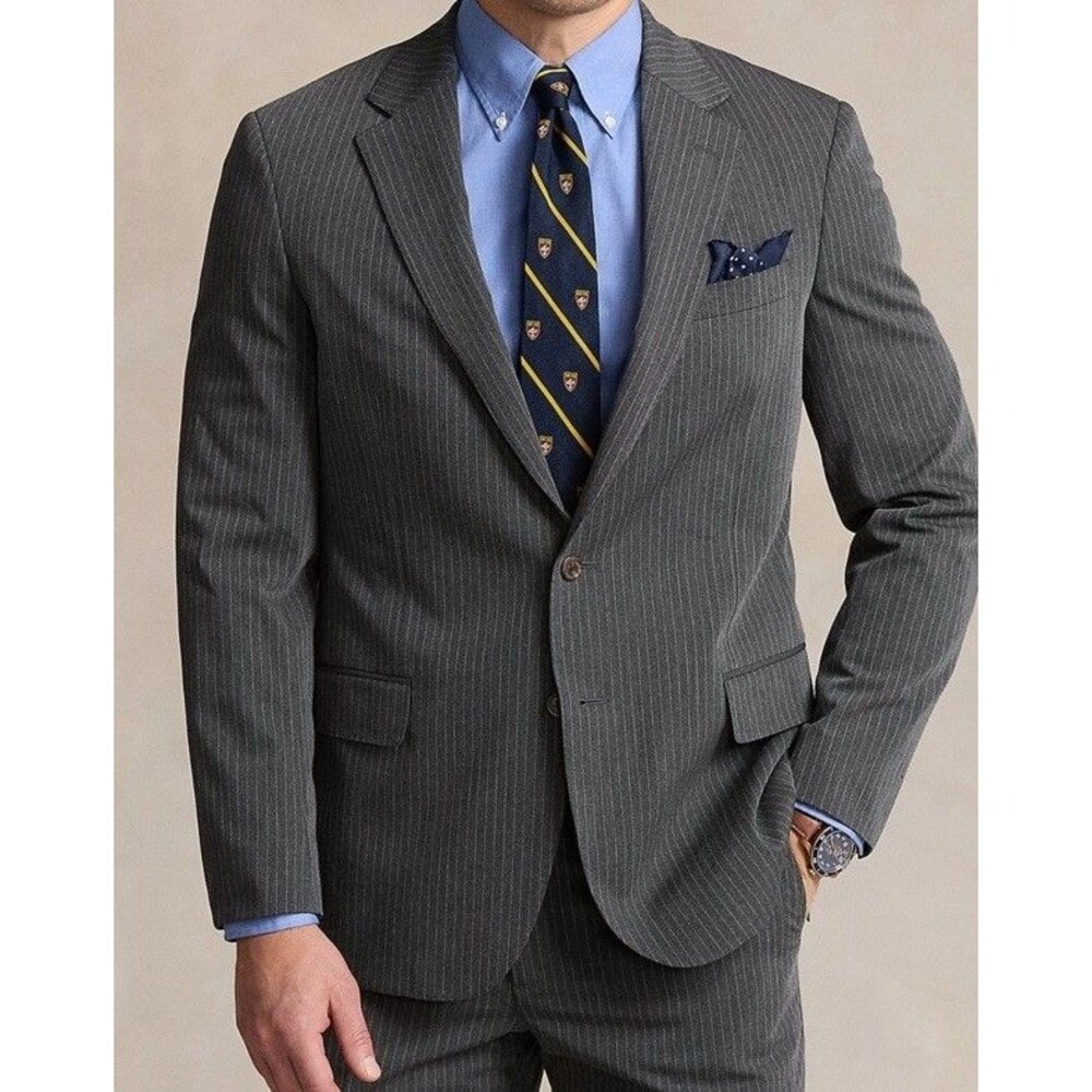 Polo Ralph Lauren Men's Modern Fit Striped Sport Coat Jacket Size: 46R
